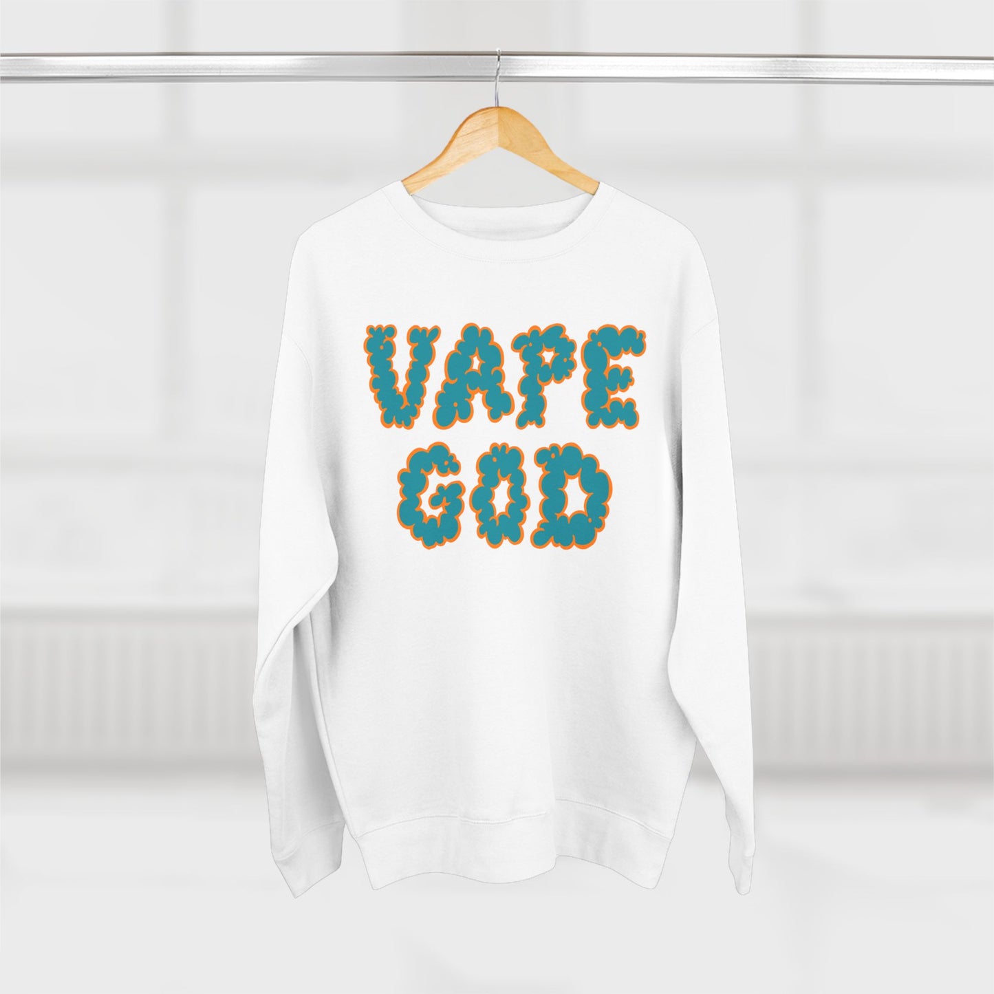 Vape God (Miami Aqua) crewneck sweatshirt