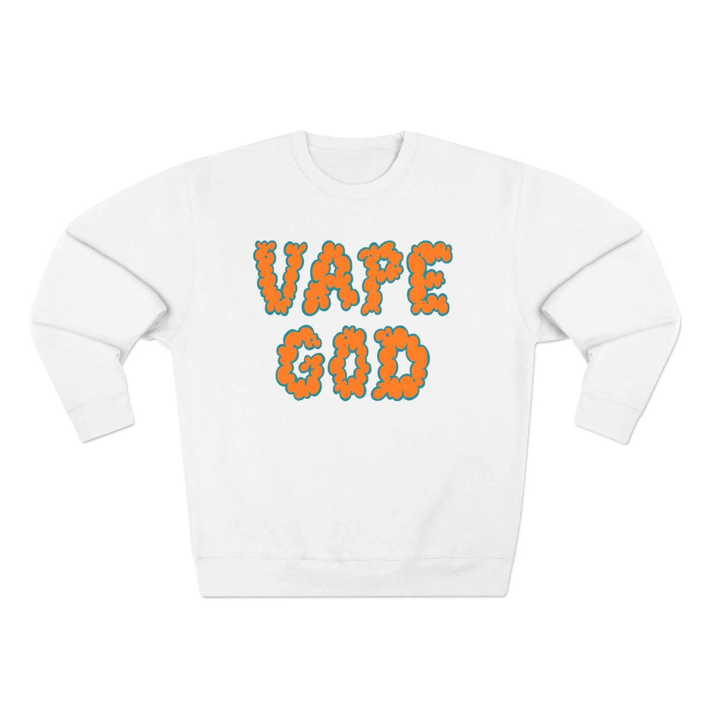 Vape God (Miami Orange) crewneck sweatshirt