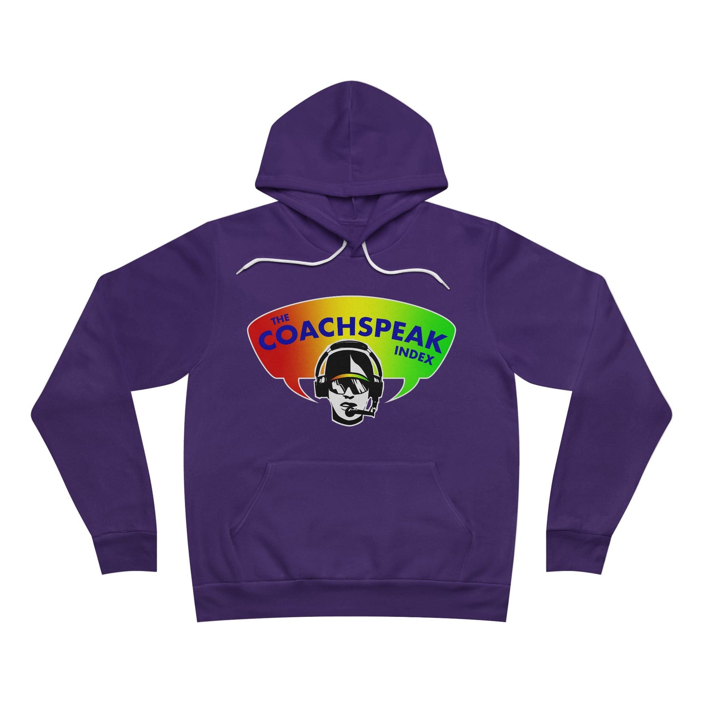 Coachspeak Index Logo sponge fleece pullover hoodie