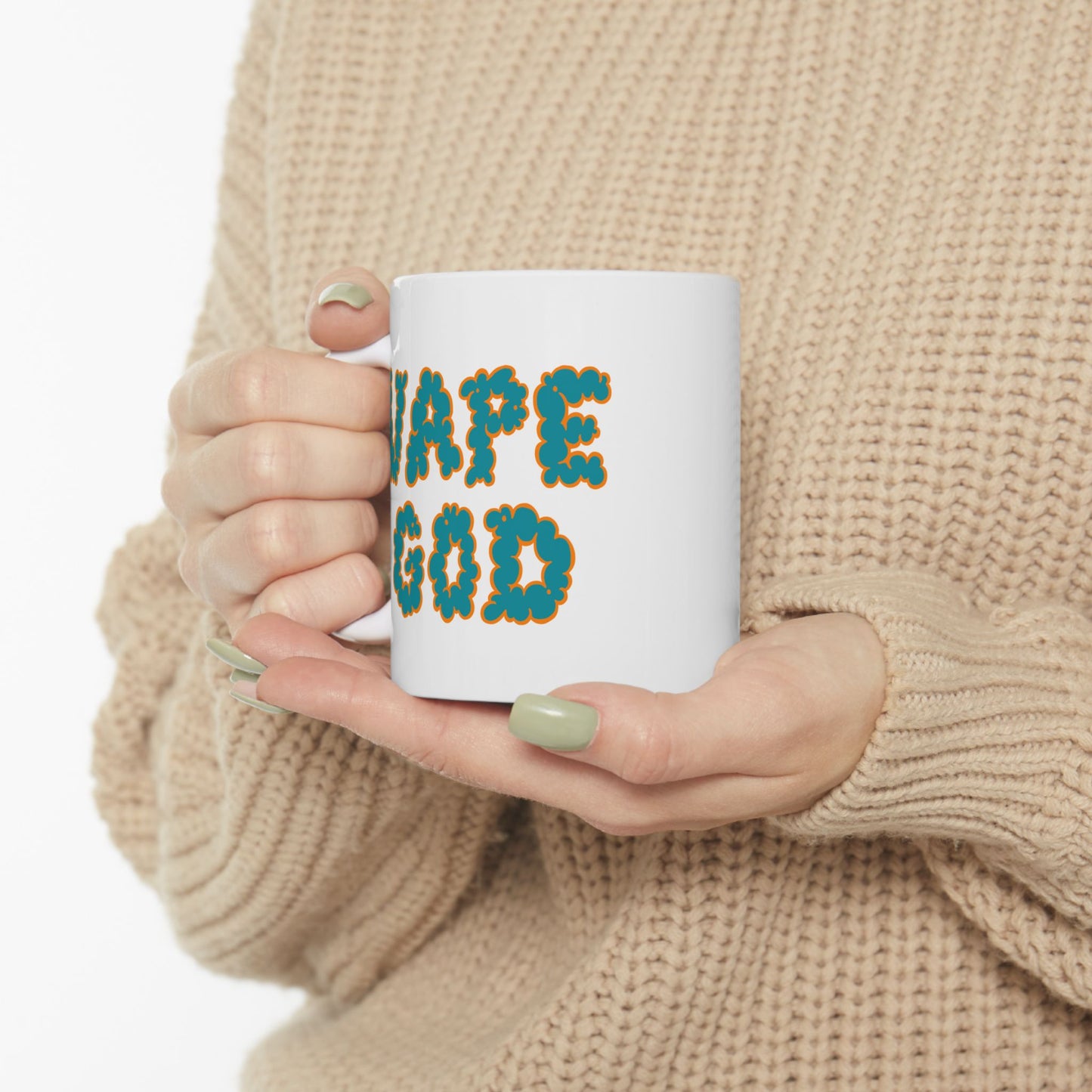 Vape God (Miami Aqua) ceramic mug (11oz, 15oz)