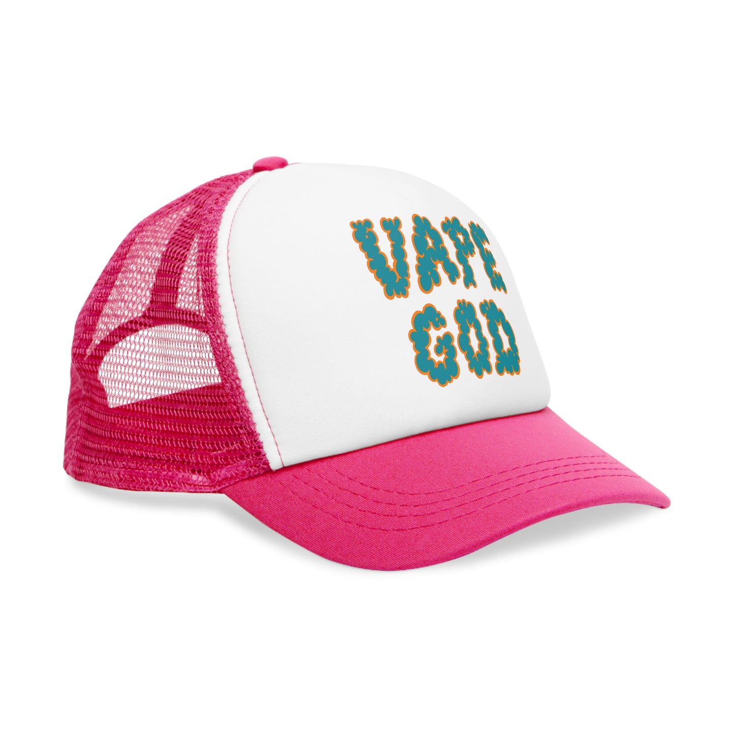 Vape God (Miami Aqua) trucker hat