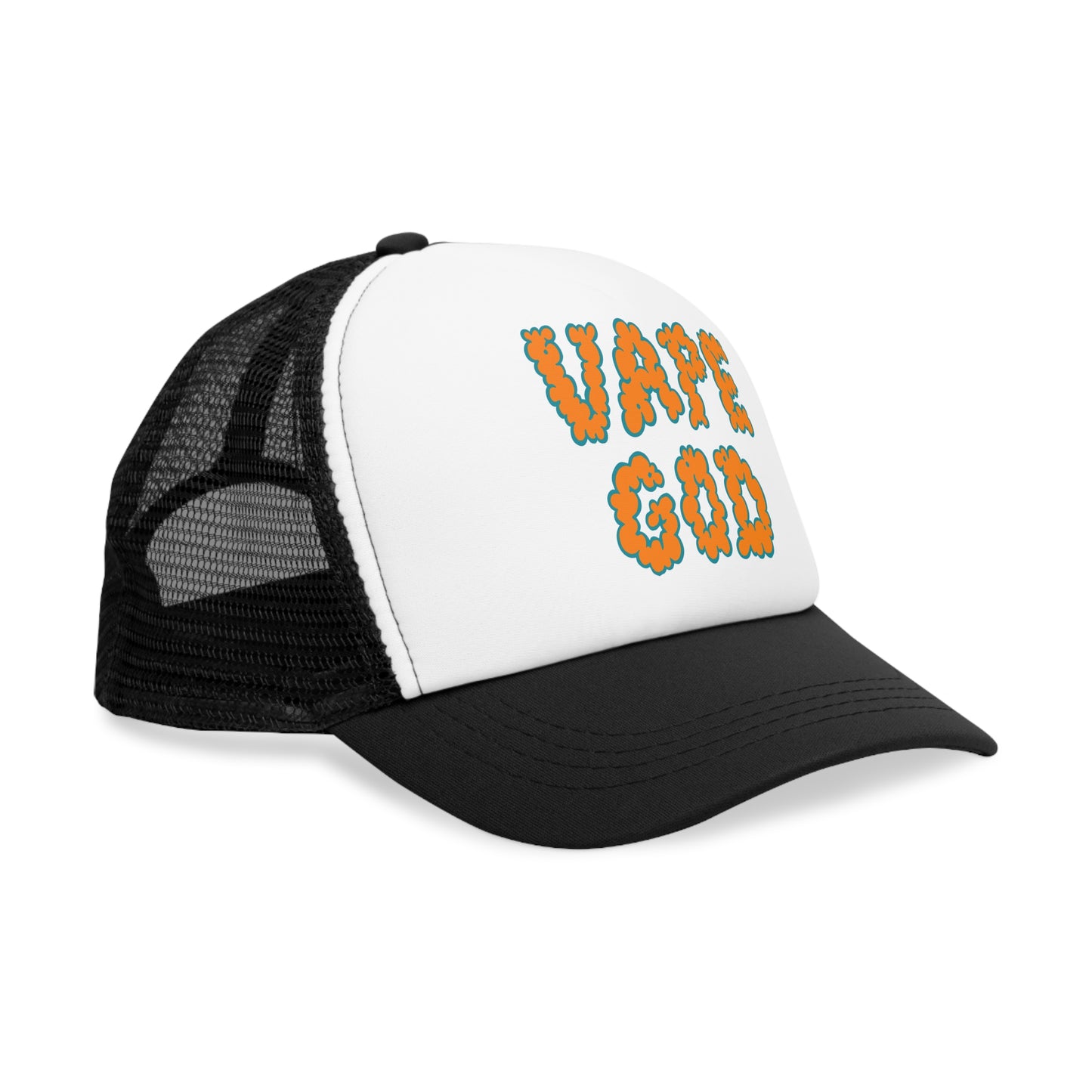 Vape God (Miami Orange) trucker hat