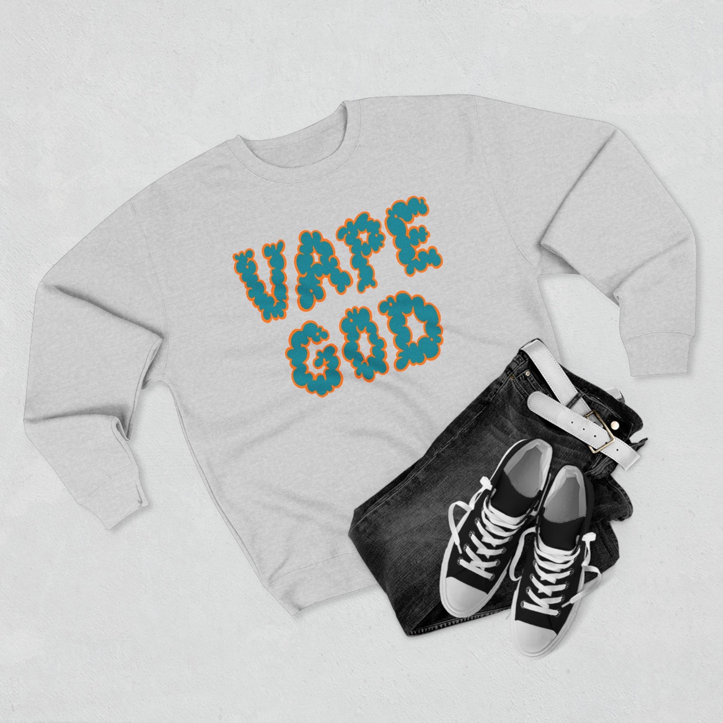 Vape God (Miami Aqua) crewneck sweatshirt