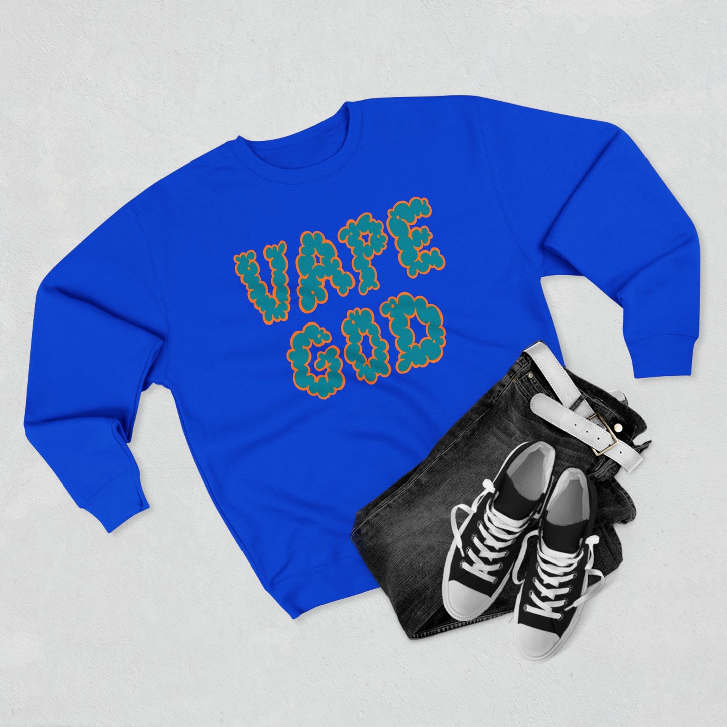 Vape God (Miami Aqua) crewneck sweatshirt