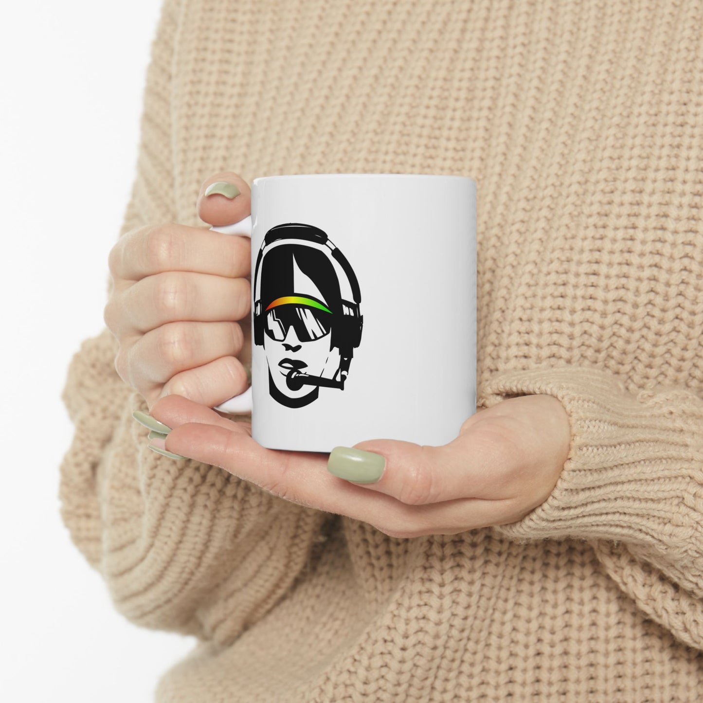 Coachspeak Head ceramic mug (11oz, 15oz)