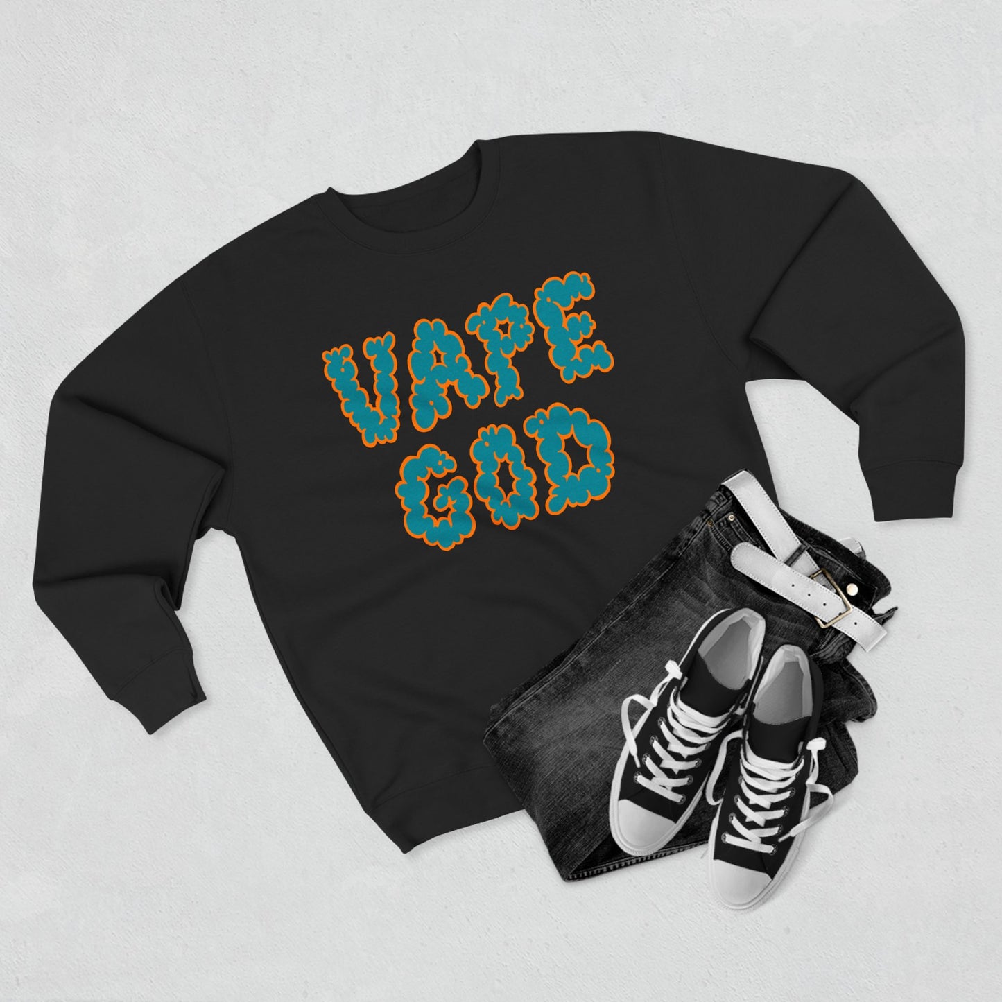 Vape God (Miami Aqua) crewneck sweatshirt