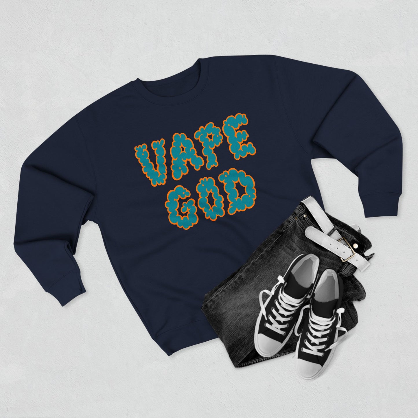 Vape God (Miami Aqua) crewneck sweatshirt