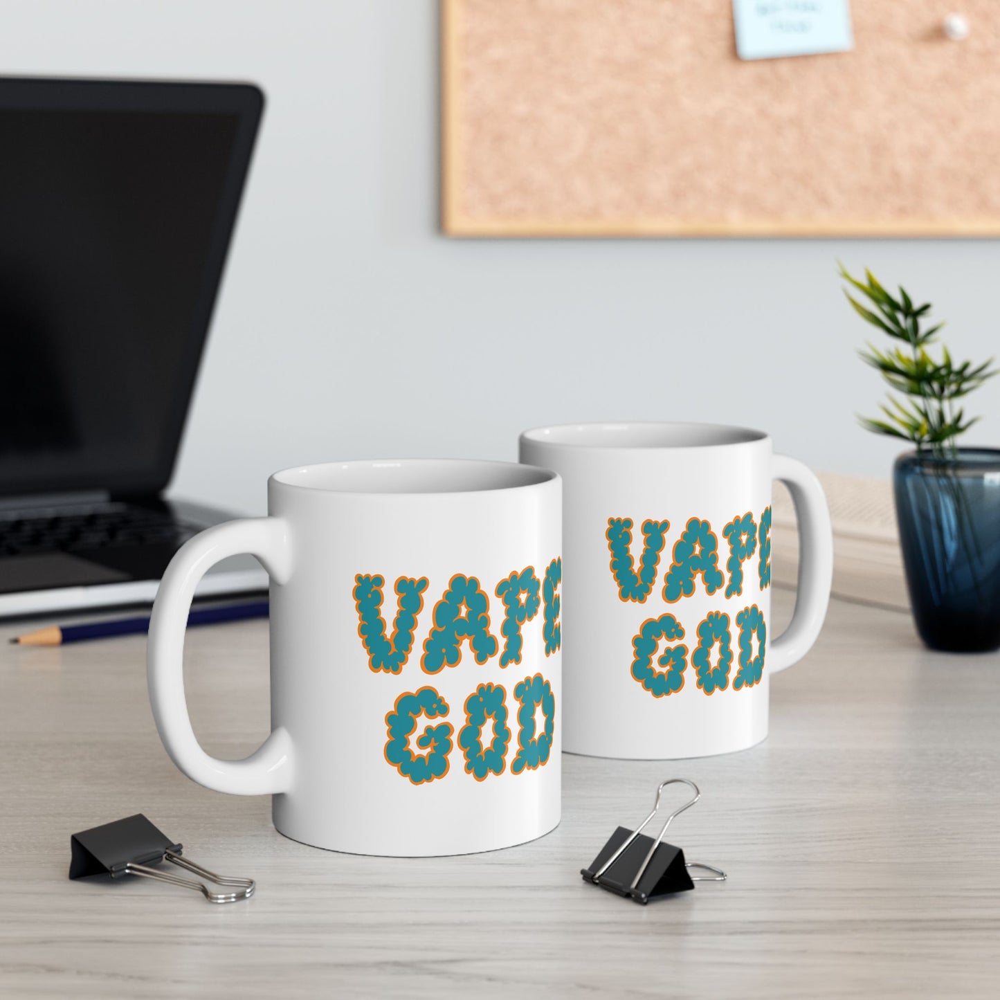 Vape God (Miami Aqua) ceramic mug (11oz, 15oz)