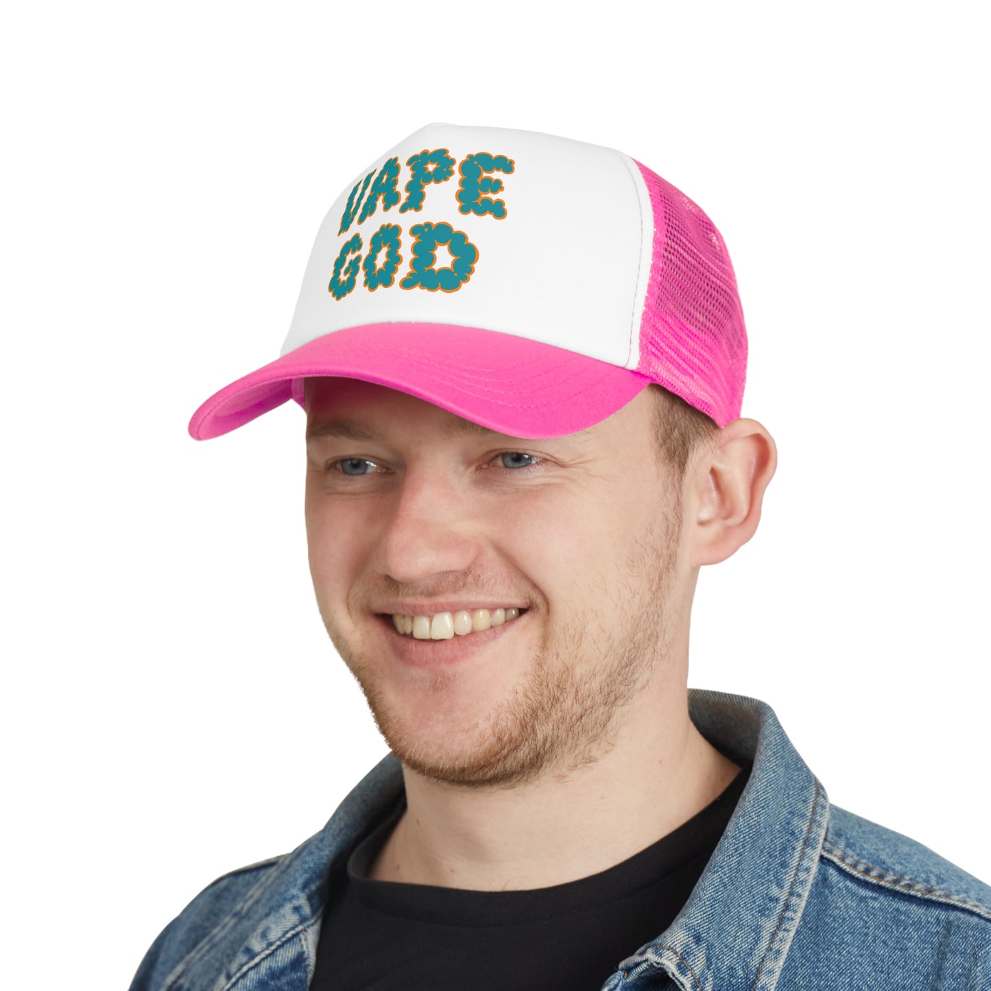 Vape God (Miami Aqua) trucker hat