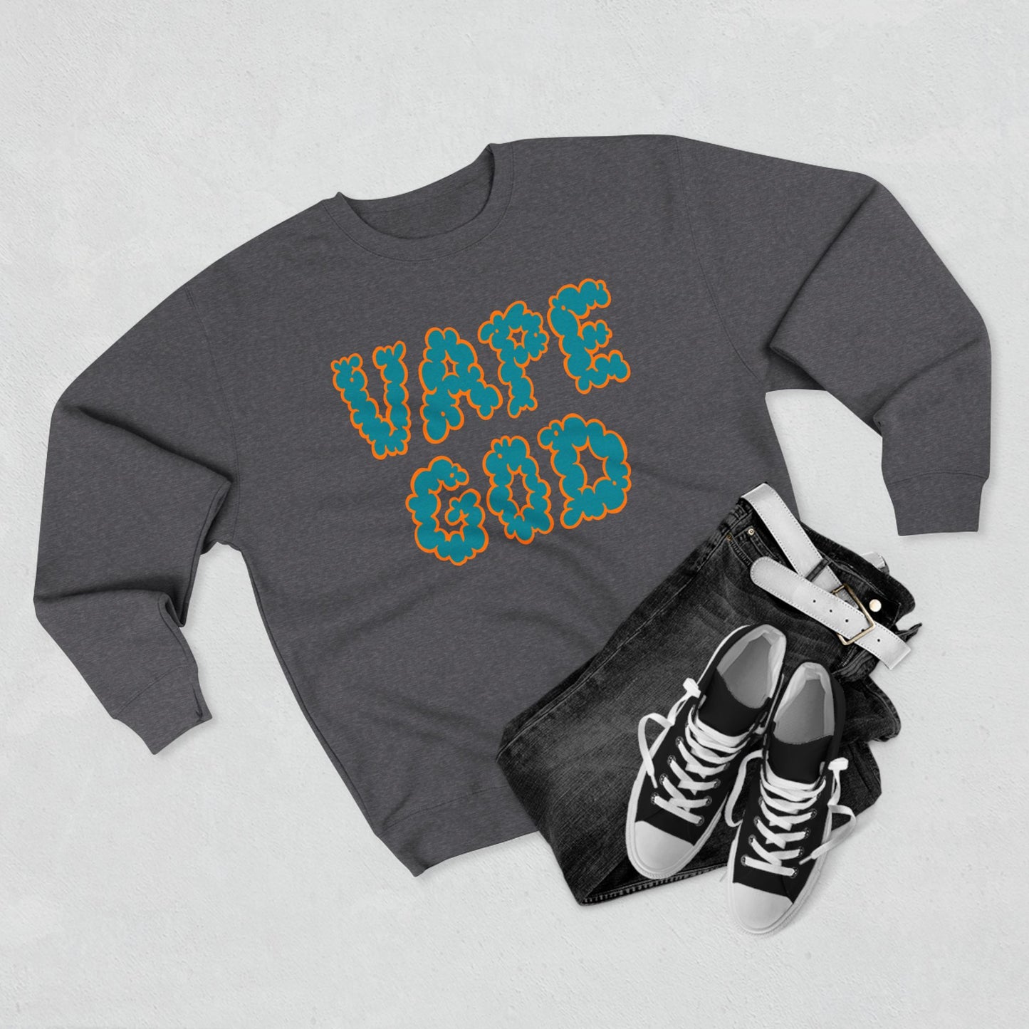 Vape God (Miami Aqua) crewneck sweatshirt