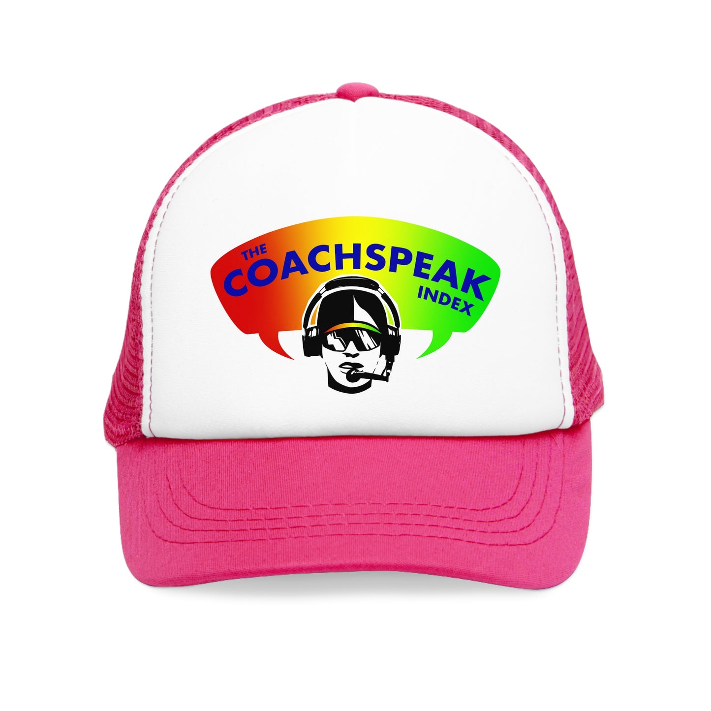Coachspeak Index Logo trucker hat