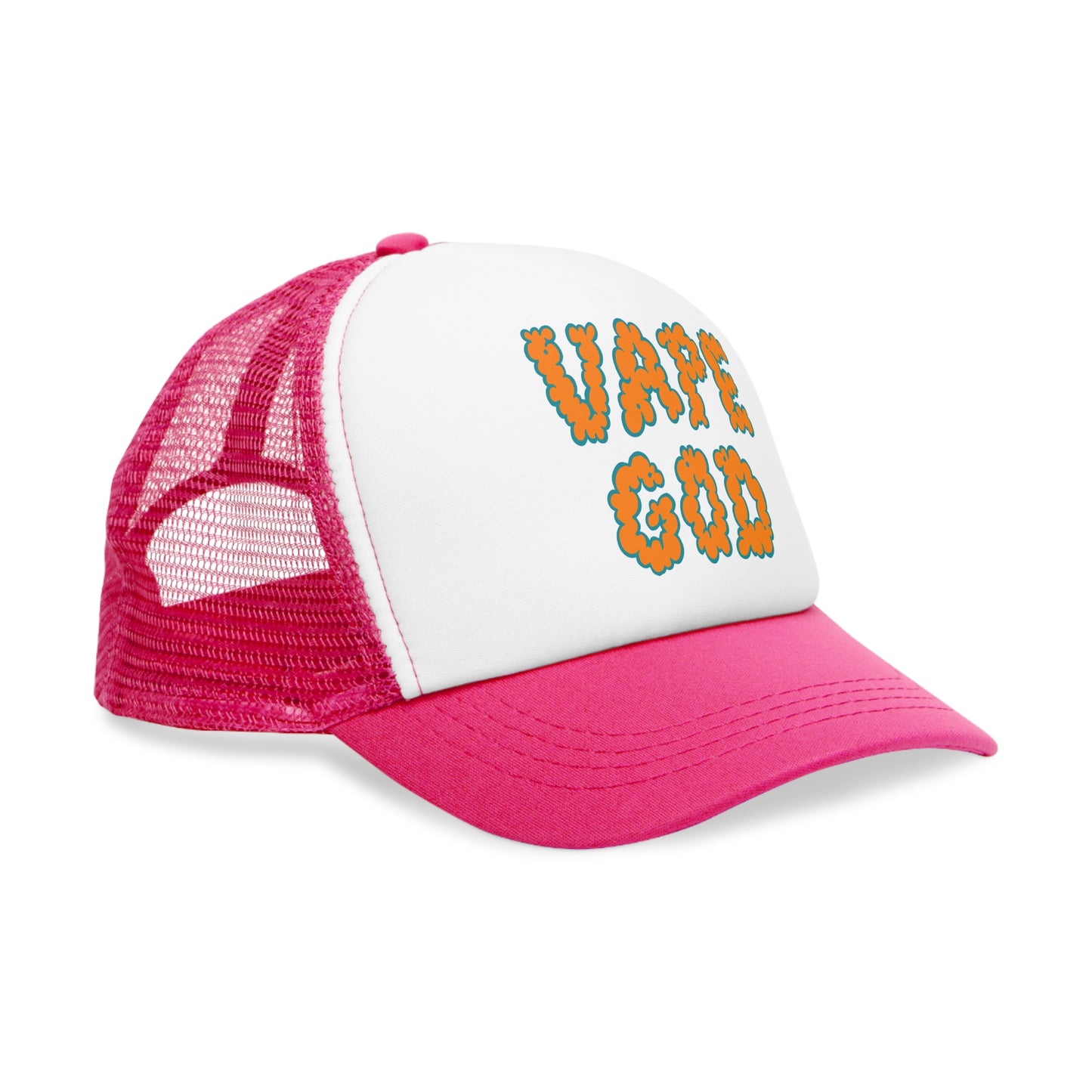 Vape God (Miami Orange) trucker hat
