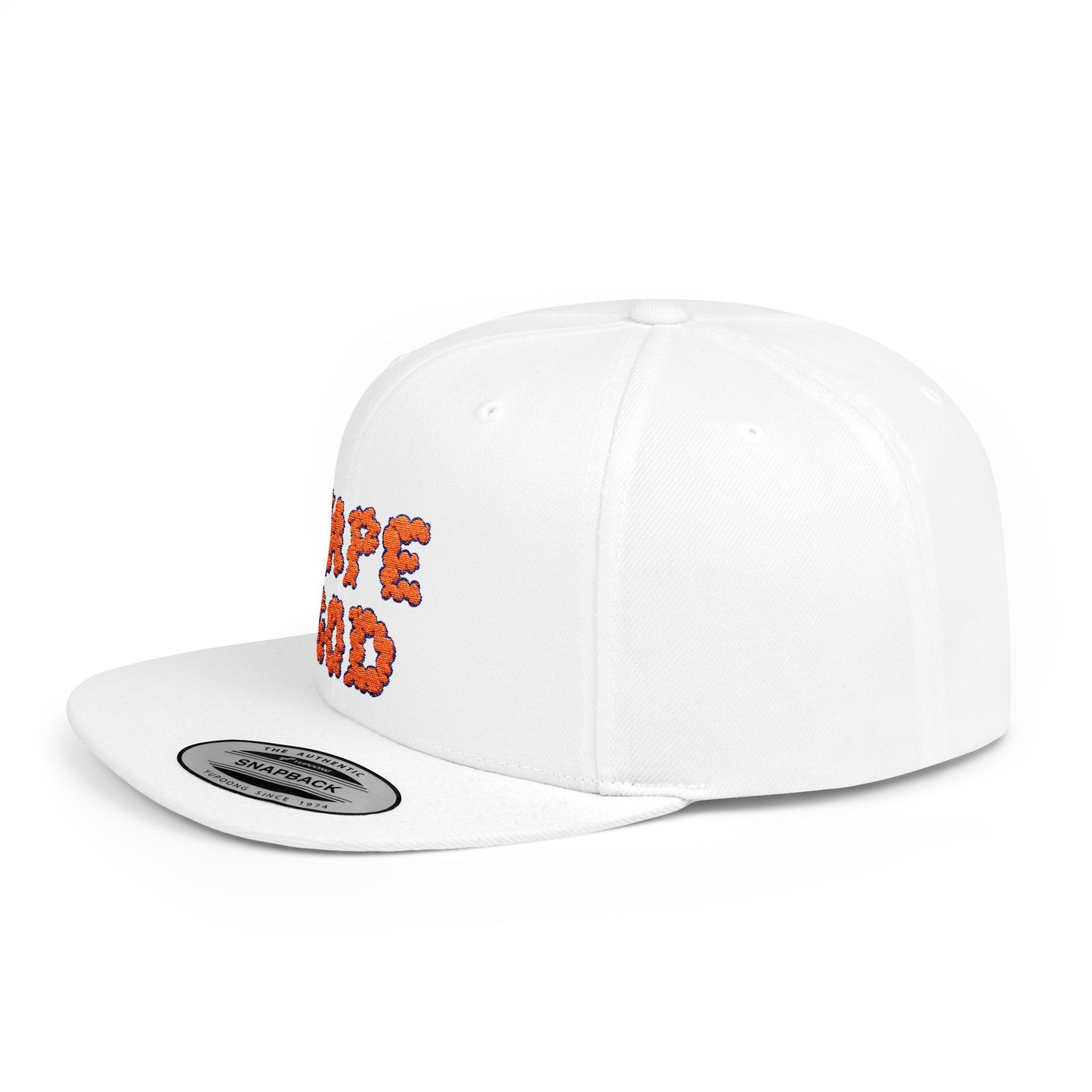 Vape God (Miami Orange) embroidered flat bill snapback hat