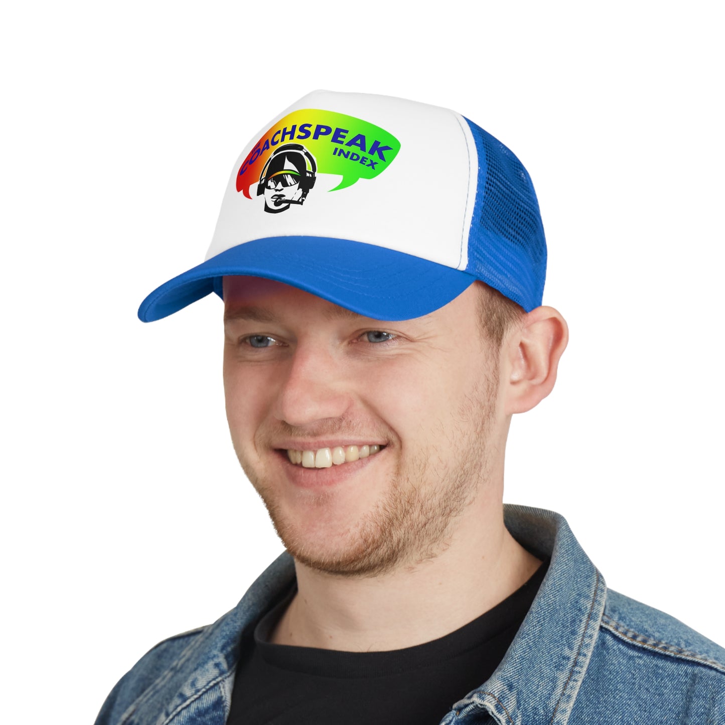 Coachspeak Index Logo trucker hat