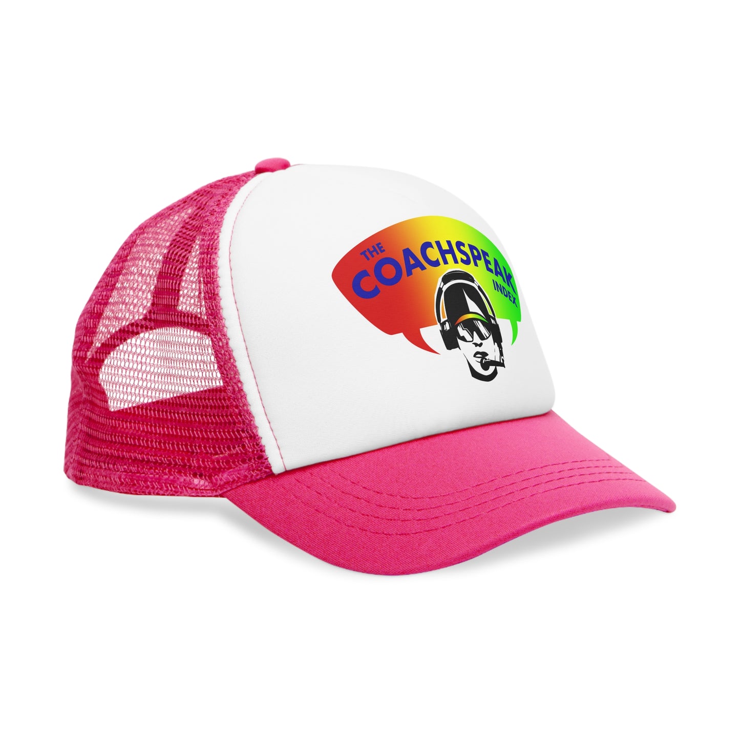 Coachspeak Index Logo trucker hat