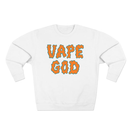 Vape God (Miami Orange) crewneck sweatshirt