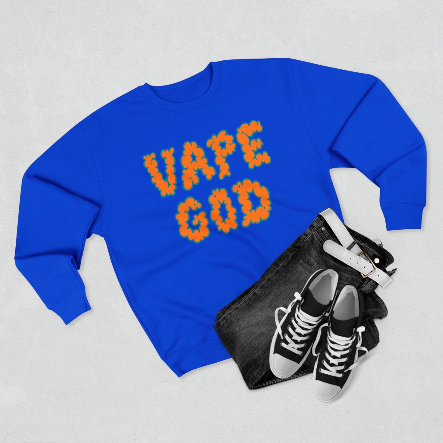 Vape God (Miami Orange) crewneck sweatshirt