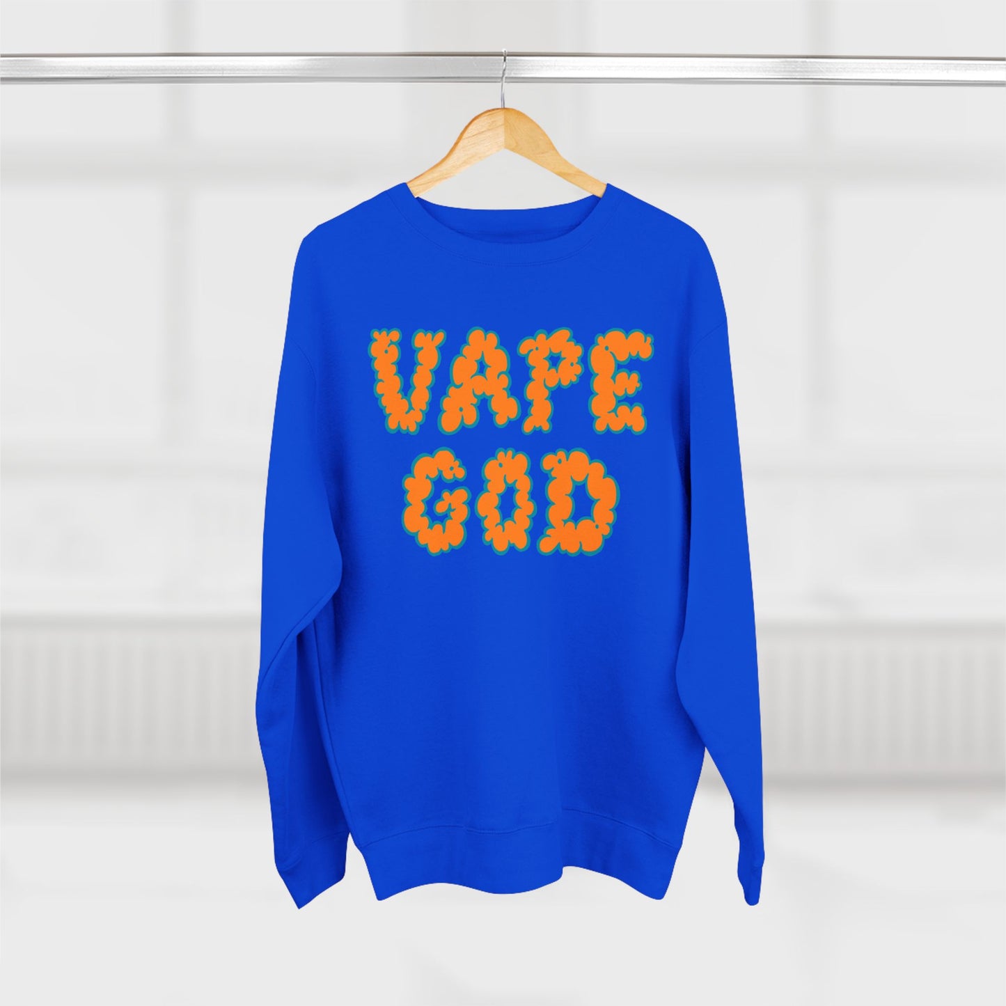 Vape God (Miami Orange) crewneck sweatshirt