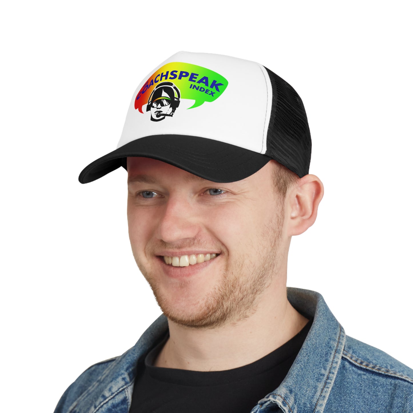 Coachspeak Index Logo trucker hat