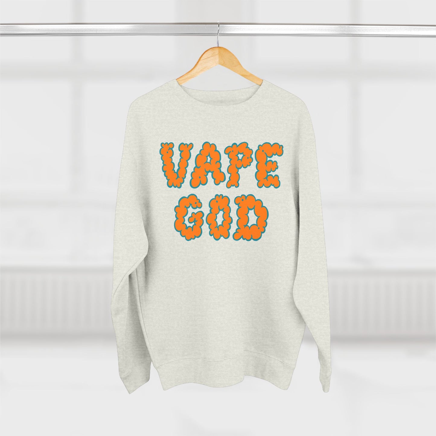 Vape God (Miami Orange) crewneck sweatshirt