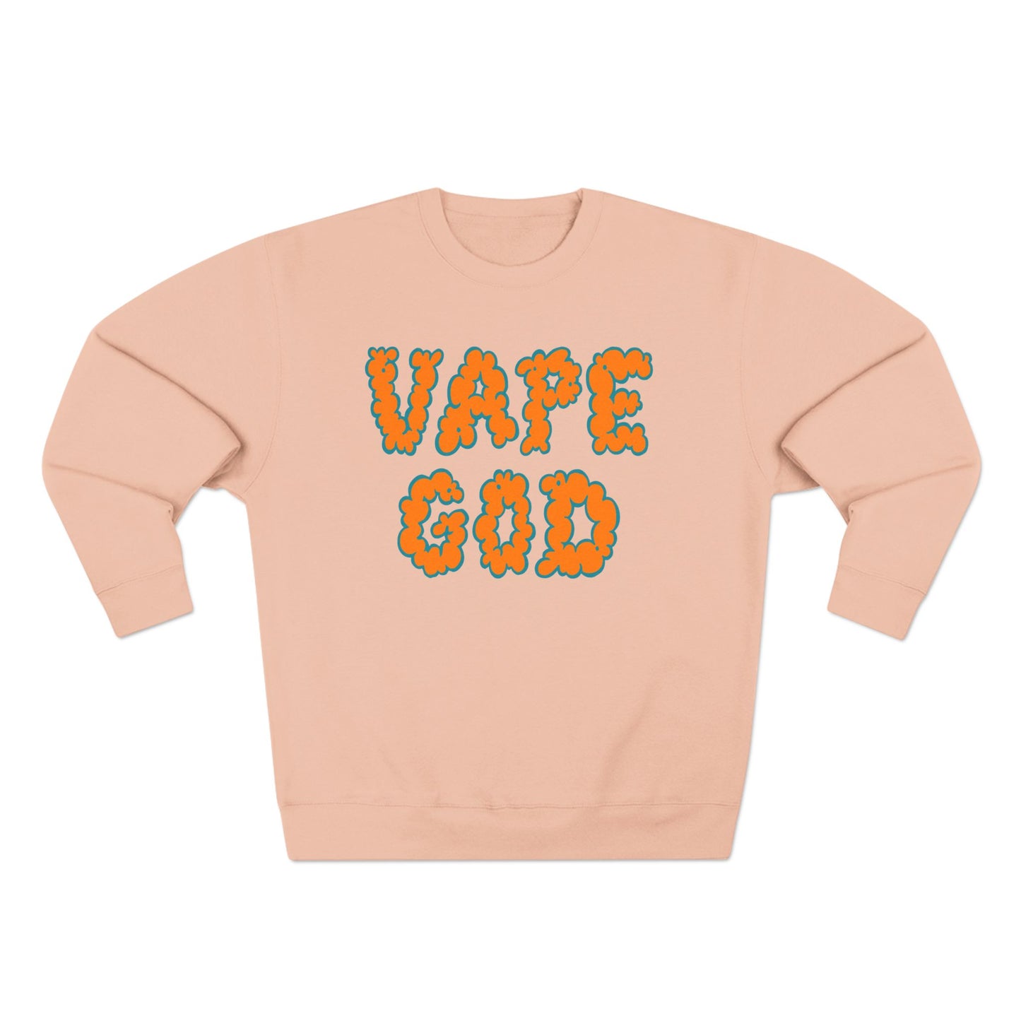 Vape God (Miami Orange) crewneck sweatshirt