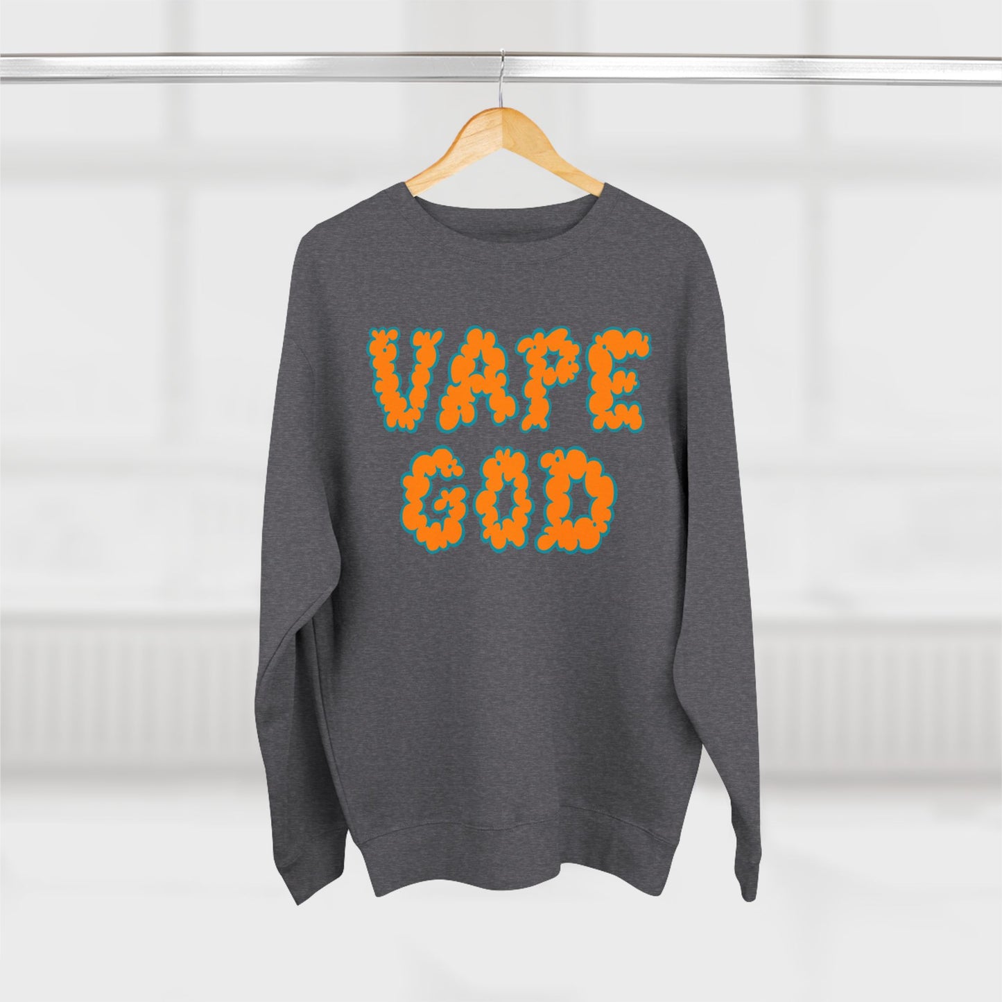 Vape God (Miami Orange) crewneck sweatshirt