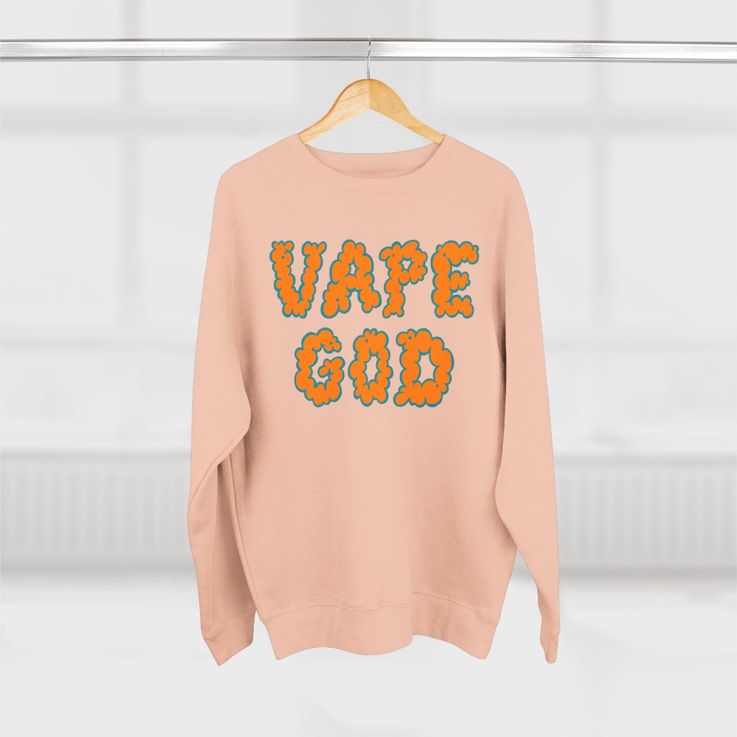 Vape God (Miami Orange) crewneck sweatshirt