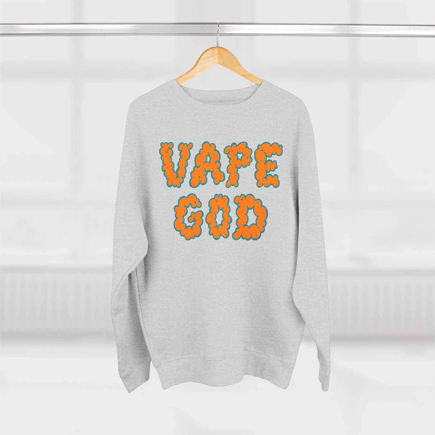 Vape God (Miami Orange) crewneck sweatshirt