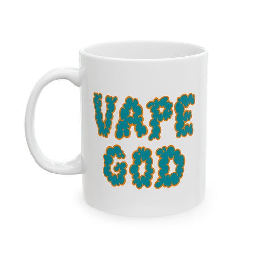 Vape God (Miami Aqua) ceramic mug (11oz, 15oz)