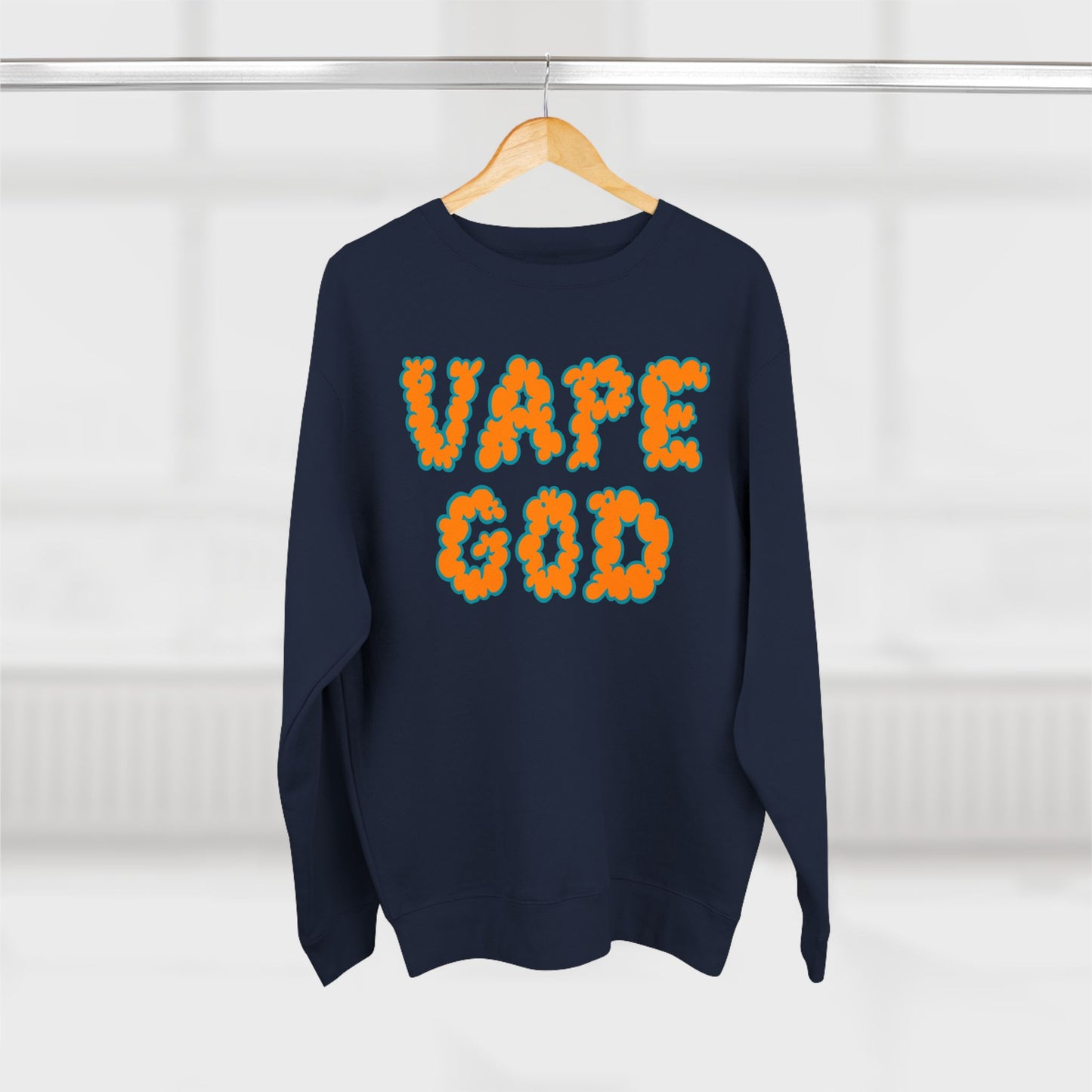 Vape God (Miami Orange) crewneck sweatshirt
