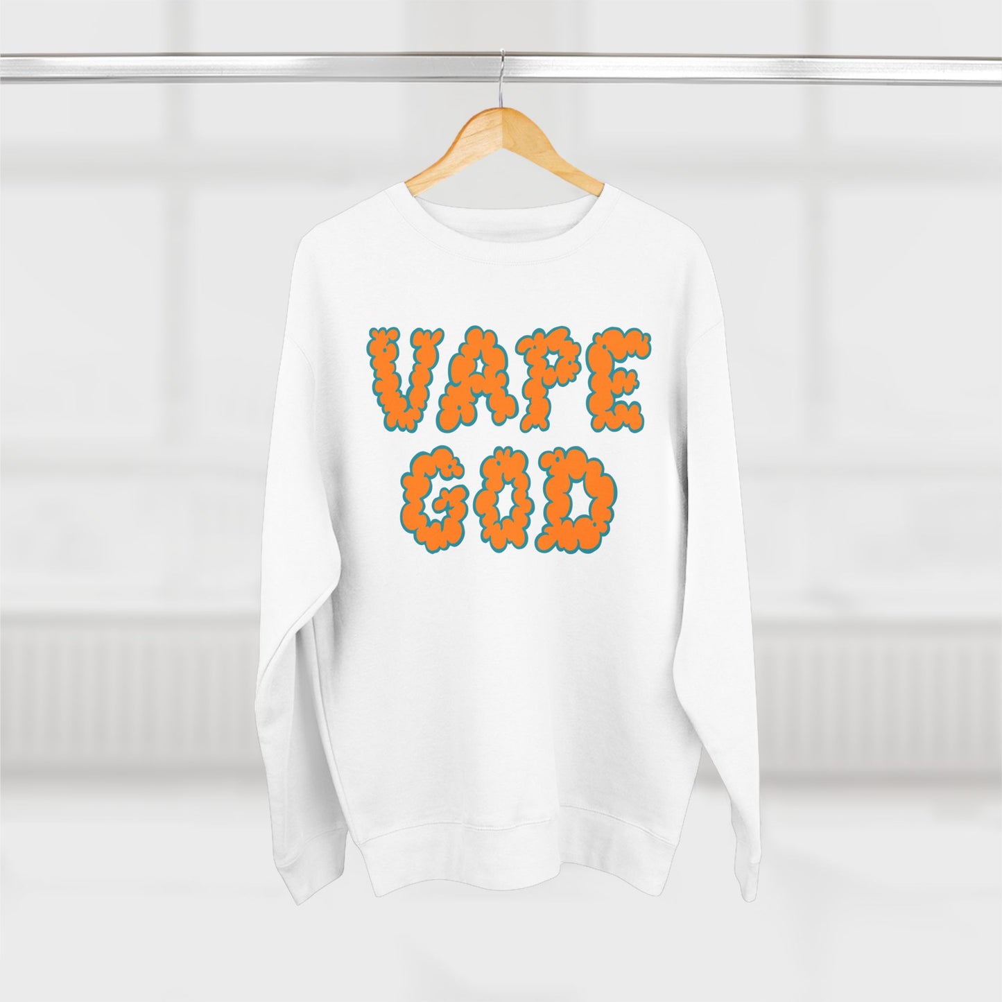 Vape God (Miami Orange) crewneck sweatshirt