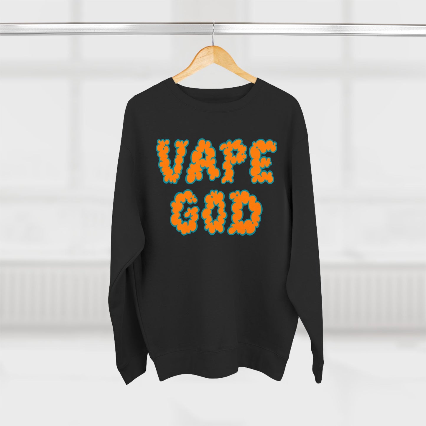 Vape God (Miami Orange) crewneck sweatshirt