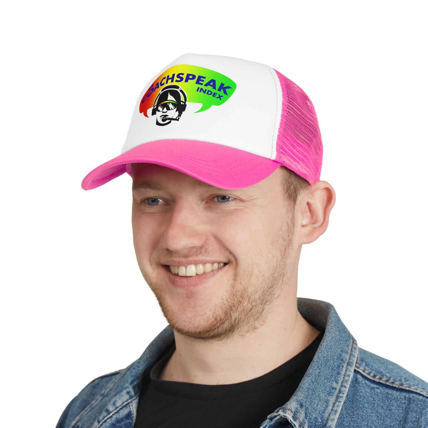Coachspeak Index Logo trucker hat